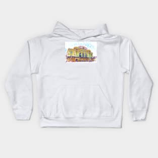 Denver Union Station In Pointillism Kids Hoodie